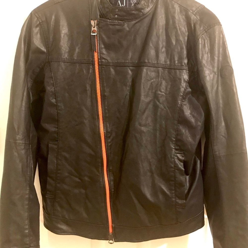 Armani Leather Moto Jacket